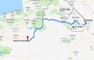 حمل بار و اثاثيه از مشهد به سمنان با بهترین خدمات و نرخ کرایه