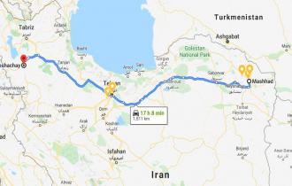 با 70% تخفیف حمل بار و اثاثیه از مشهد به میاندوآب
